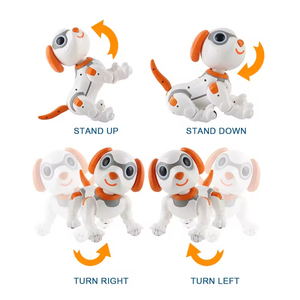 EPT 6 Kanallı Uzaktan Kumandalı Robot Köpek Oyuncak, Etkileşimli <span class=keywords><strong>I</strong></span>şık ve Sesli Programlanabilir RC Robotik Evcil Hayvan Çocuklar İçin - Product Image 4