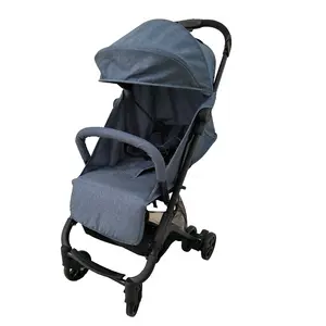 婴儿车简易单手折叠婴儿车紧凑型婴儿车旅行多位置婴儿背带大储物篮