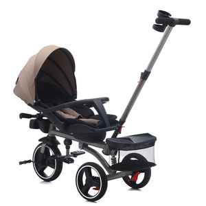 <span class=keywords><strong>Triciclo</strong></span> para niños con <span class=keywords><strong>asiento</strong></span> giratorio y respaldo <span class=keywords><strong>reclinable</strong></span> <span class=keywords><strong>Triciclo</strong></span> para bebés con manillar plegable y reposapiés extraíble - Product Image 1