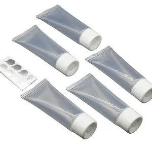 wholesale semi clear packaging plastic cosmetic tube for gel