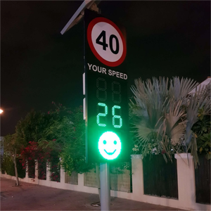 Señal de límite de velocidad LED solar para exteriores, señal de radar de retroalimentación del conductor Digital de tráfico para Advertencia de carretera, uso de seguridad de tráfico - Product Image 5