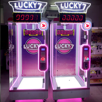 Lucky 7 Cut Prize Claw Machine Jeu d'arcade Machine de cadeau d'amusement en métal en peluche à pièces à vendre aux Philippines