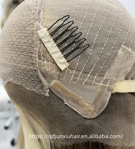 Perruque Lace Top Blonde Cuivrée Claire avec Nœuds Blanchis, Sans Irritation, Prête à Porter, Ligne de Cheveux Naturelle, Idéale pour Usage Médical (Vente en Gros) - Product Image 6