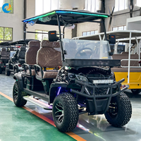 Voitures de golf électriques chinoises Robetaa 4 places, homologuées pour la route, avec éclairage LED, sièges confortables, chariots de chasse