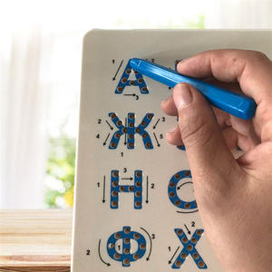 Tableta de bola de acero creativa para niños Tablero de dibujo de cuentas rusas Tablero de dibujo mecánico - Product Image 4