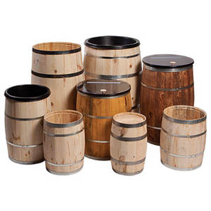 Baril de vin en bois de chêne massif avec logo personnalisé, pour whisky, club, tequila, bière, vente en gros - Product Image 1