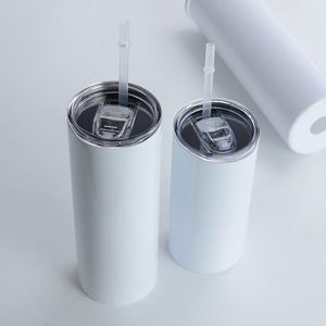 แก้วเก็บความเย็นสุญญากาศสแตนเลสขนาด 20 ออนซ์ แบบสกินนี่ พร้อมหลอดและฝาปิด สำหรับของขวัญทางธุรกิจ รับผลิตจำนวนมากแบบกำหนดเองด้วยเทคนิค UV DTF แบบร้อน/เย็น - Product Image 4