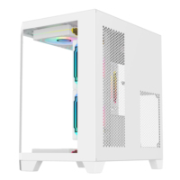 LY bas prix OEM gaming Computer Case Customize Factory Price 3 Sides Verre trempé Fish Tank Gamer PC Case MATX PC Cabinet