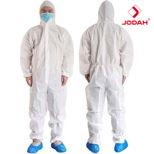 Traje Protector Desechable con Capucha para Uso en Cuartos Limpios, Protección de Nivel D, Polipropileno No Tejido, Ligero, Transpirable, Ignífugo - Product Image 5