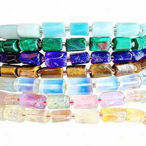 8x12mm 천연석 마노 실린더 튜브 비즈 DIY 쥬얼리 제작 천연석 도매 대량 판매 - Product Image 4