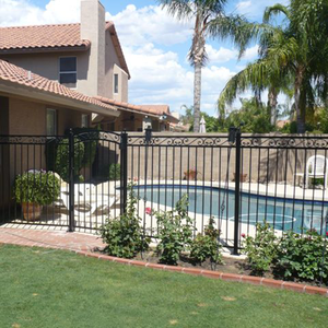 Hàng Rào Hồ Bơi An Toàn Bằng Sắt Thép Không Gỉ Màu Đen - Product Image 3