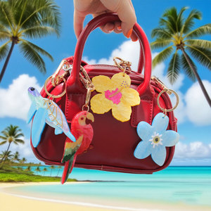 Sáng Tạo NFC Keychain độc đáo tùy chỉnh Rùa Biển màu xanh khuyến mại móc khóa thời trang dễ thương halobios Sneaker Keychain - Product Image 1