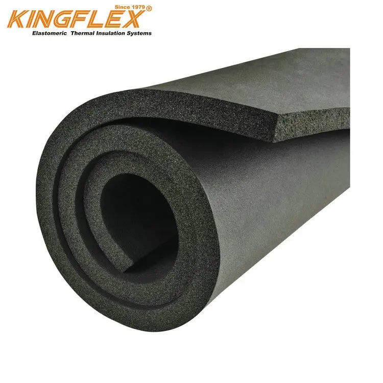 Rubber Foam heat Insulation sheet roll with Aluminum Foil