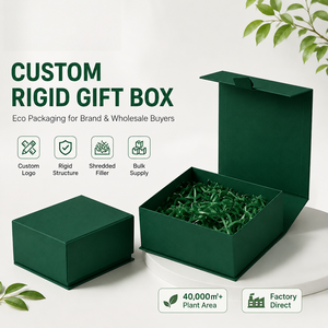 Boîtes cadeaux rigides écologiques personnalisées pour bougies, en papier d'art, forme carrée, avec poignée, impression quadricolore et gaufrage - Product Image 2