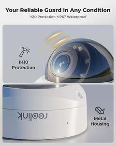 Caméra de sécurité PoE 4K 8MP pour extérieur P437, surveillance domestique, zoom optique 5X, vision nocturne, anti-vandalisme IK10, CMOS, NVR complet - Product Image 5