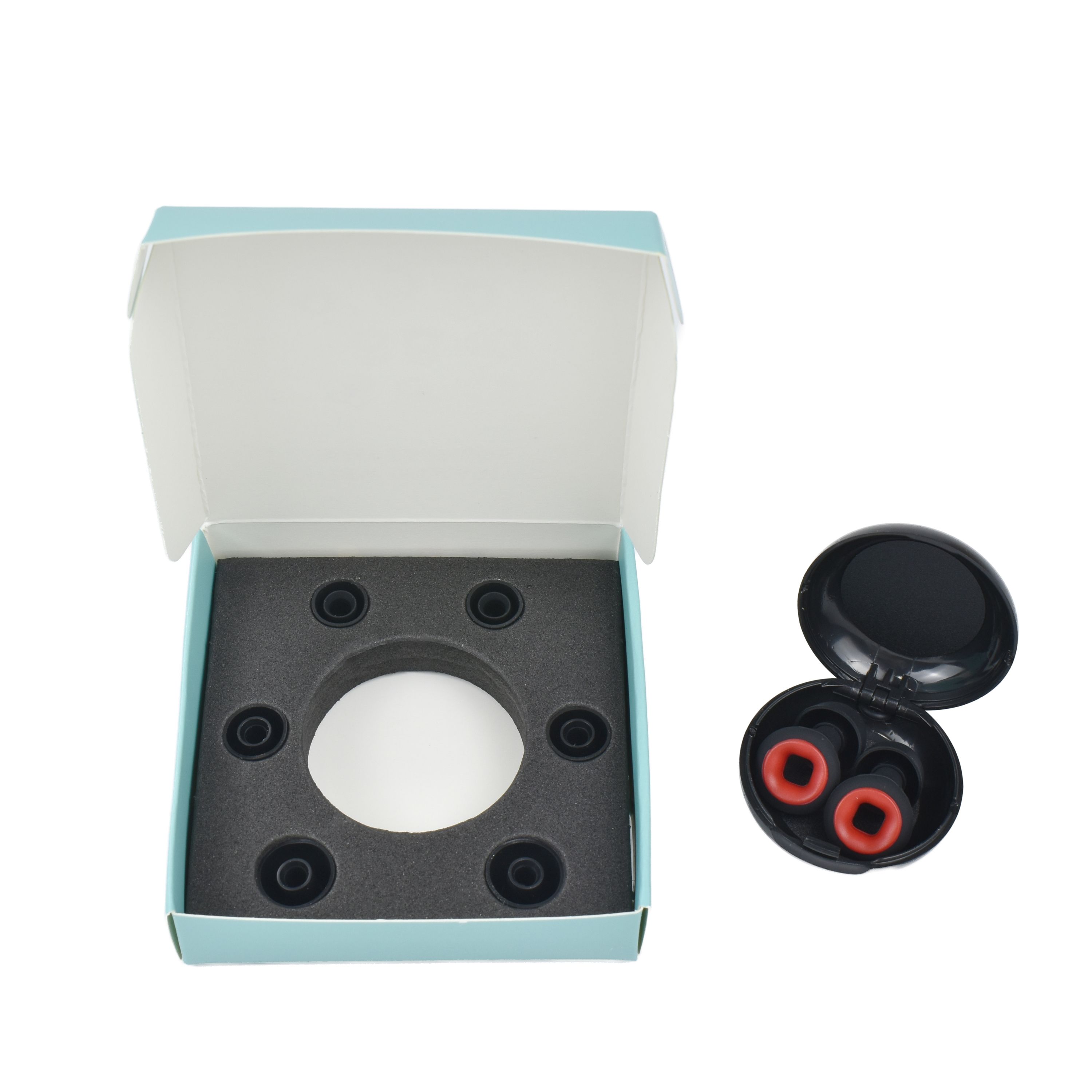 เหรียญทองแดงสีดำแดงพร้อมที่ครอบหู 3 คู่