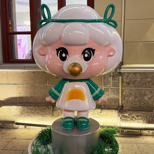 Fiberglass Cartoon Sculpture Figure Outdoor Floor Mount <b>Large</b> Decorative <b>Ornament</b> - Product Image 1