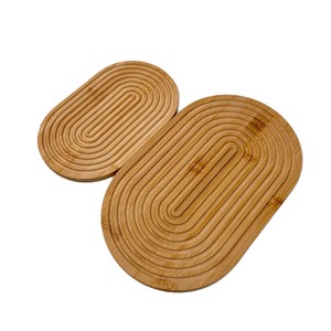 Plateau en bambou pour pain, tapis isolant thermique, plateau ondulé, plateaux de service de cuisine pour collations et fruits - Product Image 5