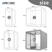 Cabine de travail préfabriquée pour espaces publics en gros