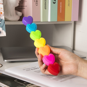 Surligneur kawaii en forme de coeur unique pour enfants à séchage rapide à base d'eau, stylo surligneur mignon <span class=keywords><strong>sapin</strong></span> enfants - Product Image 6