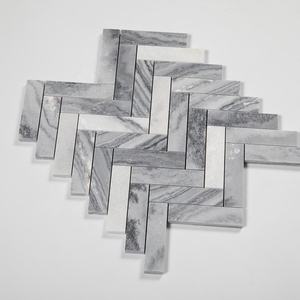 Centurymosaic-mosaico de mármol gris, 1x4 pulgadas, Grigio tosca, espiga, venta al por mayor - Product Image 2