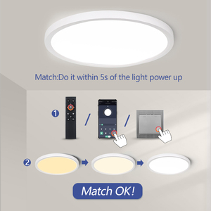 Phong cách Bắc Âu dẫn đèn trần sang trọng mỏng thông minh dẫn ánh sáng Trần ứng dụng từ xa vòng phẳng đèn cho Nhà bếp phòng tắm phòng ngủ - Product Image 5