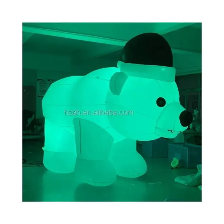 Oso Polar inflable de Navidad para decoración de eventos