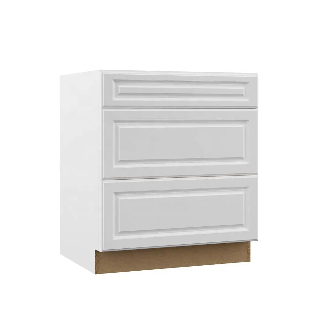 American Standard White Cupboards RTA Dovetail Kitchen Cabinets Supplier Clear Wood Solid Wood Base Cabinets Modern