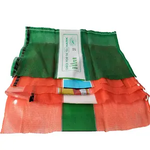 10kg 20kg Pp Raschel Drawstring Polypropylene Mesh Bag For Potato Onion Fruit Leno Packing Vegetables