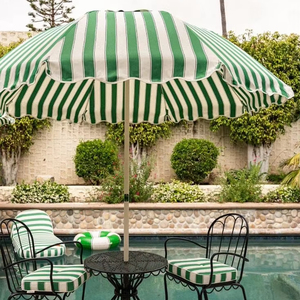 MÁS DISEÑO Moderno Poste de madera Lona Impermeable Patio <span class=keywords><strong>Piscina</strong></span> Jardín Sol de madera Playa Paraguas al aire libre <span class=keywords><strong>con</strong></span> borlas - Product Image 1