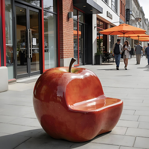 Silla de Fibra de Vidrio con Forma de Limón, Asiento Vibrante para Áreas Públicas, Silla de Fibra de Vidrio con Forma de Limón, Asiento Vibrante para Áreas Públicas - Product Image 5