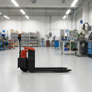 Transpalette électrique 2T avec batterie au plomb-acide, pneus pleins, mât monophasé pour utilisation en intérieur dans une usine de fabrication - Product Image 2