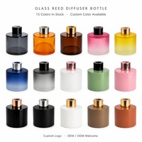 Flacon de parfum en verre noir de luxe de 120 ml, flacon d'huile aromatique avec bouchon en métal, logo personnalisé, étiquette privée