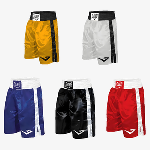 Pantalones Cortos de Entrenamiento de Boxeo Profesional, Estilo Americano, Unisex, Hasta la Rodilla, para Adultos, 100% Algodón, Hechos en China, Corte Automatizado - Product Image 4