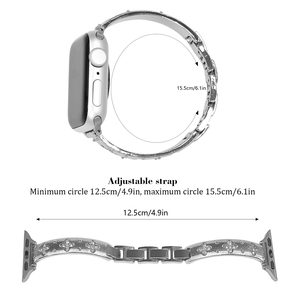 Yusslab Sao núi buxelati sang trọng thoáng khí vàng hợp kim Vòng đeo tay dây đeo cho iWatch 10 thế hệ siêu/SE có thể điều chỉnh - Product Image 5