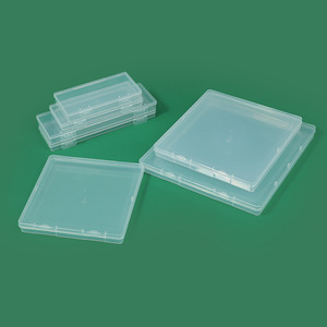 กล่องพลาสติก PP ใส ขนาด 12x12x1.1 ซม. รูปทรงสี่เหลี่ยมผืนผ้า พร้อมฝาปิด สำหรับบรรจุภัณฑ์ทั่วไปสำหรับสินค้าขนาดเล็ก - Product Image 2