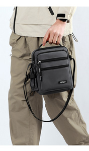 Nouveau sac de poitrine pour homme de style vintage, multifonctionnel, pour le sport et la course à pied, grande capacité, sac messager décontracté - Product Image 6