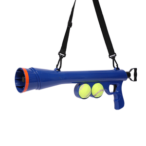 Cane interattivo lanciatore palla giocattolo da Tennis sostenibile per la formazione di animali da compagnia e l'istruzione essenziali per animali domestici forniture e pistola - Product Image 1