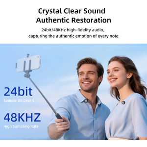 Micrófono Lavalier Inalámbrico Profesional de 2.4GHz con Succión Magnética, Micrófono <span class=keywords><strong>Invisible</strong></span> con Cancelación de Ruido para Grabación de Vlogs - Product Image 5