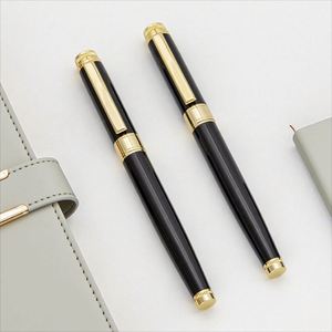 Luxury Exclusive Custom Logo Metal Fountain <b>Pen</b> Business Ballpoint <b>Pens</b> Black with Logo for Finance & Students Business Gift - Product Image 2