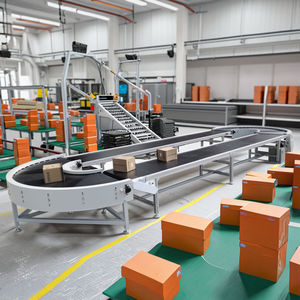 Harga Conveyor Belt 1m Ukuran Kecil Kecepatan Dapat Diatur Rangka Aluminium Conveyor PVC Kecil untuk Logistik dan Gudang Toko Makanan - Product Image 6