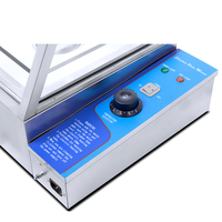 Équipement de cuisine commerciale Chauffe-plats Plateau de table électrique en acier inoxydable Bain Marie avec couvercle en verre