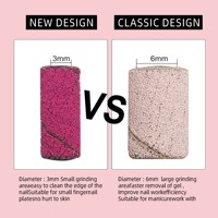 3.1mm Rose Fine #120 #180 #240 Accessoires pour Ongles Manucure Professionnelle Petites Bandes de Ponçage de Haute Qualité pour Forets à Ongles