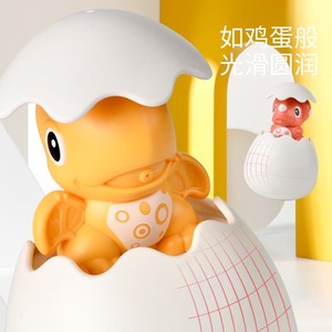 Jouets de bain pour bébé, Pommeau de douche petit canard, Jeux aquatiques pour enfants, Œufs pulvérisateurs flottants pingouin et dinosaure - Product Image 2