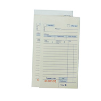 Chèque d'invité autocopiant de restaurant personnalisable, livre en double, carnet de commande de serveur 86x165mm
