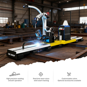 Bras de soudage robotisé industriel avec portée de 2 mètres, sans programmation, incluant caméra 3D, dessin CAO, soudage haute précision, livraison incluse - Product Image 1