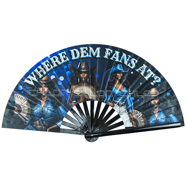 Top Ranking Large Wholesale Bamboo Custom UV Folding Hand Fan