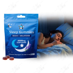 Melatonin Formula Herbal alami Gummies tidur untuk Kualitas Tidur lebih baik pasokan OEM jumlah besar - Product Image 3