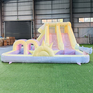 Toboggan de piscine gonflable, château gonflable pour enfants, structure gonflable en PVC, toboggan aquatique - Product Image 2