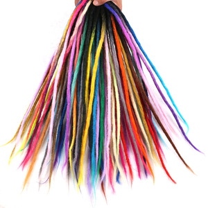 Venta al por mayor, producto en oferta, extensiones <span class=keywords><strong>para</strong></span> productos de cabello negro, máquina de fabricación artificial real, rastas largas de doble punta <span class=keywords><strong>para</strong></span> <span class=keywords><strong>hombres</strong></span> - Product Image 6